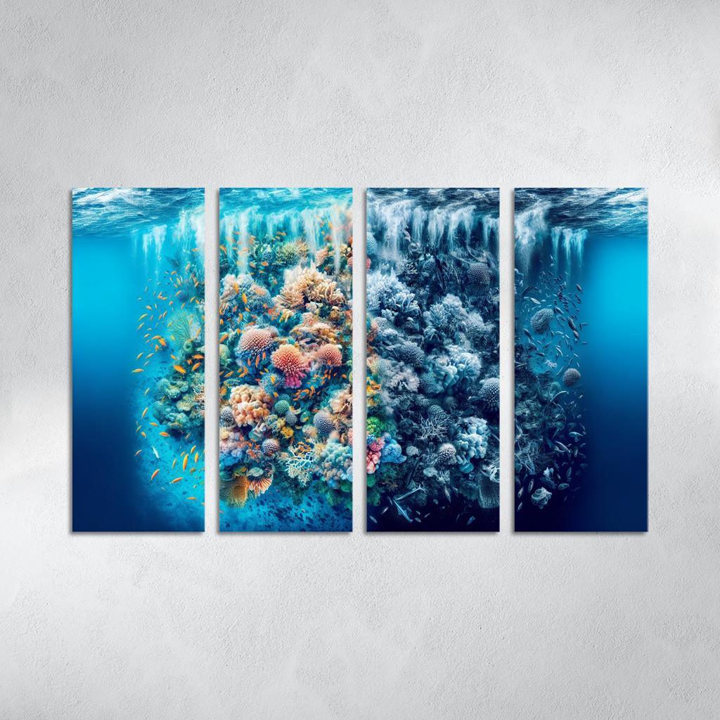 Ocean's Cry A Call To Protect Marine Life Custom Paintings Frame