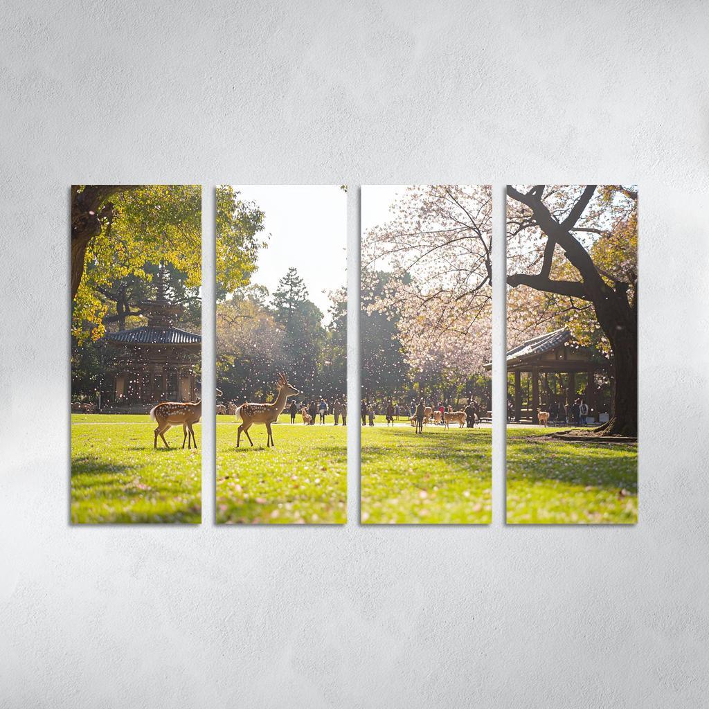 Nara Park Abstract Paintings Frame