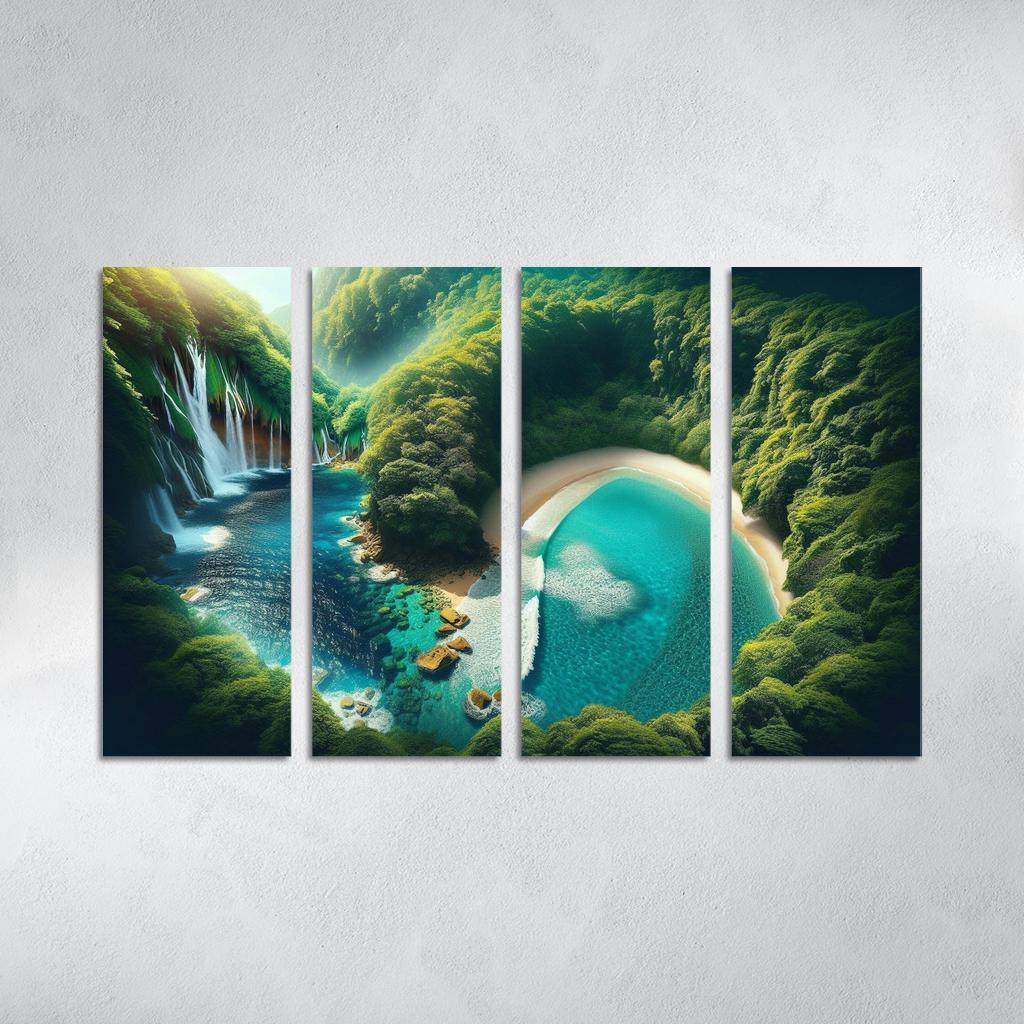 Mystic Cove Enchanted Forest Meets Sea Custom Paintings Frame