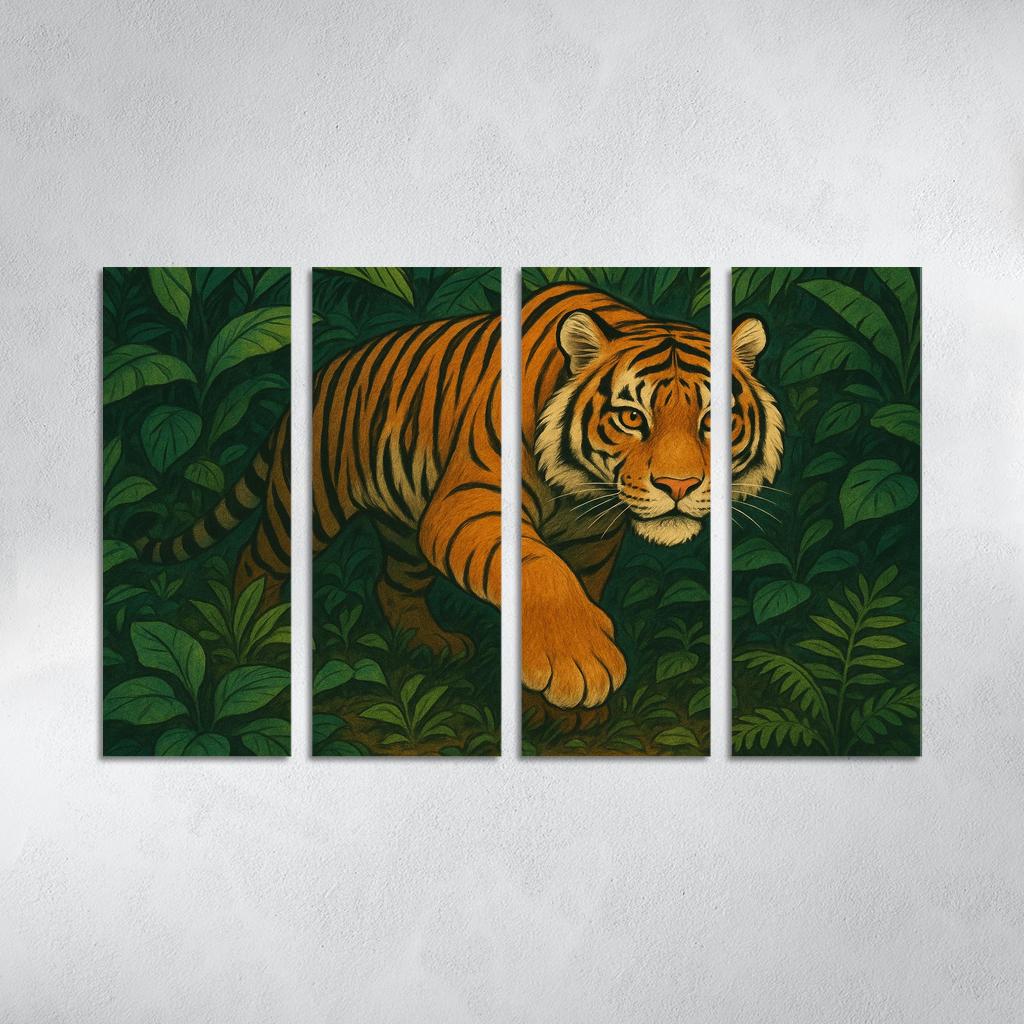 Brave Tiger Tracker Premium Artwork Frames