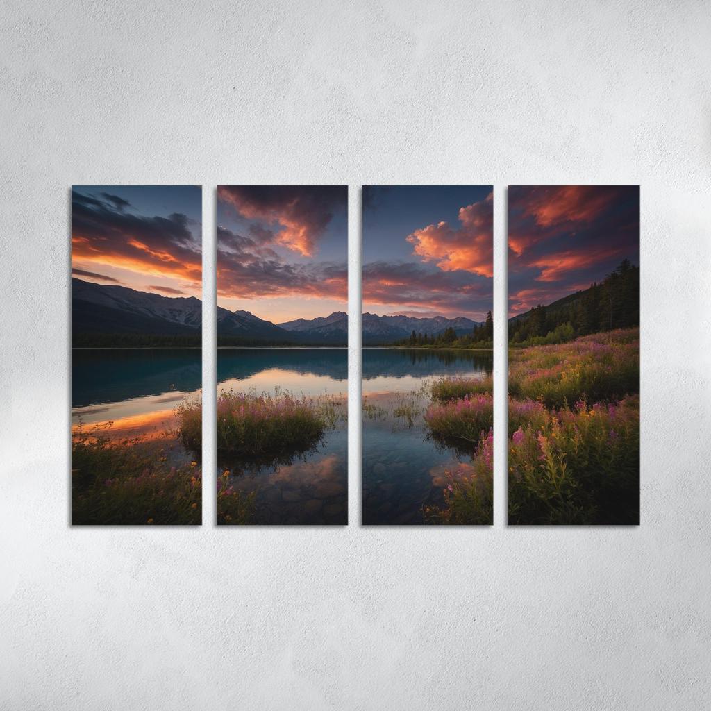 The Ethereal Glow Of Celestial Waters Oil Paintings Frame