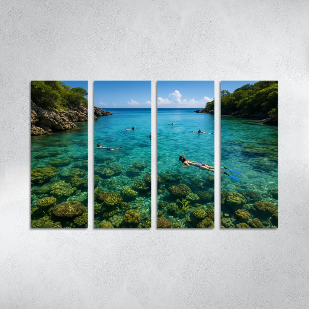 Crystal Bay Snorkeling Sanctuary Custom Paintings Frame