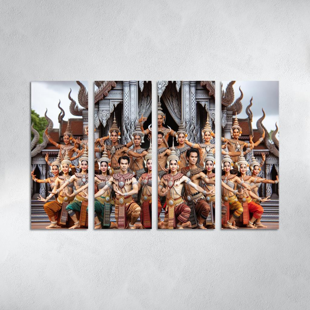 Khmer Dance The Grace Of Cambodia Modern Paintings Frame