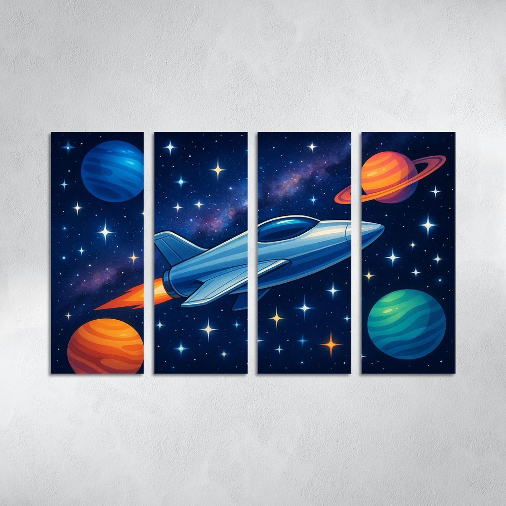 Galactic Space Voyager Premium Artwork Frames
