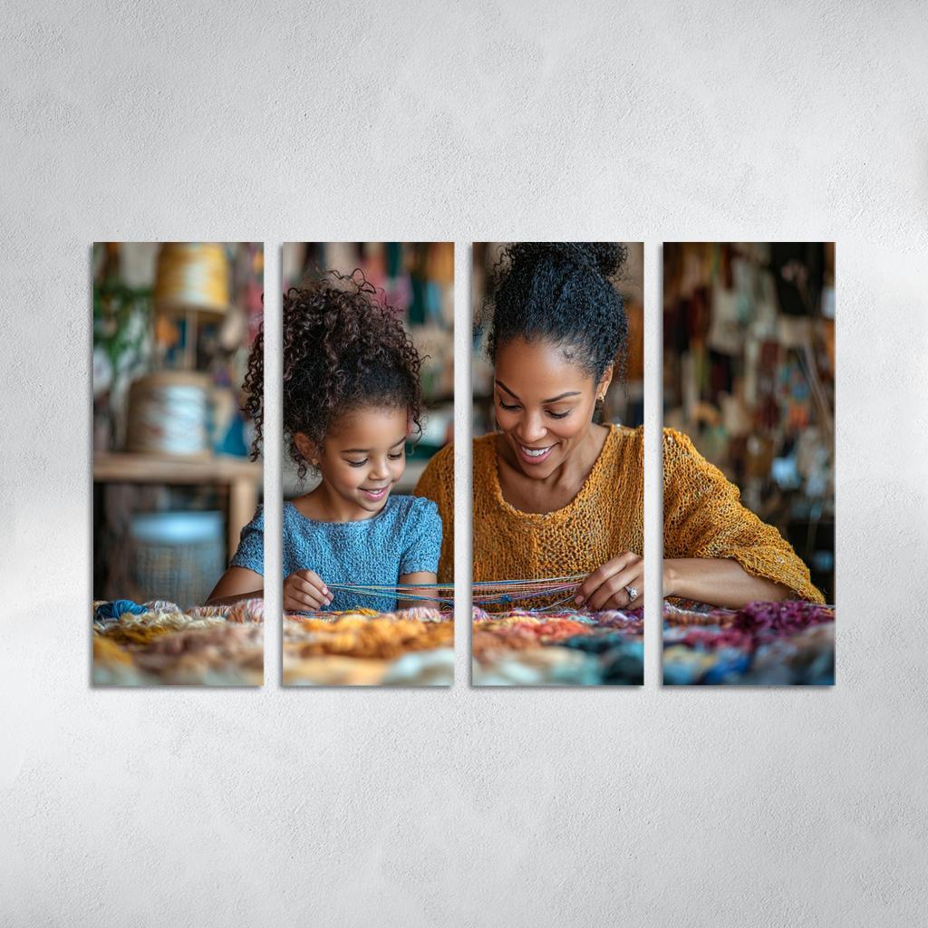 The Tapestry Of Love Weaving Memories Together Canvas Paintings Frame