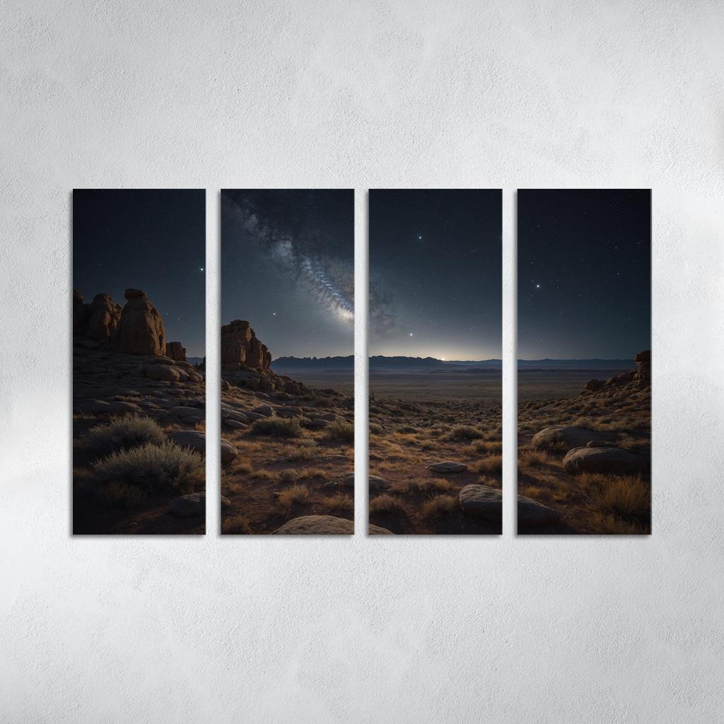 Celestial Canopy Above Silver Plains Art Trends