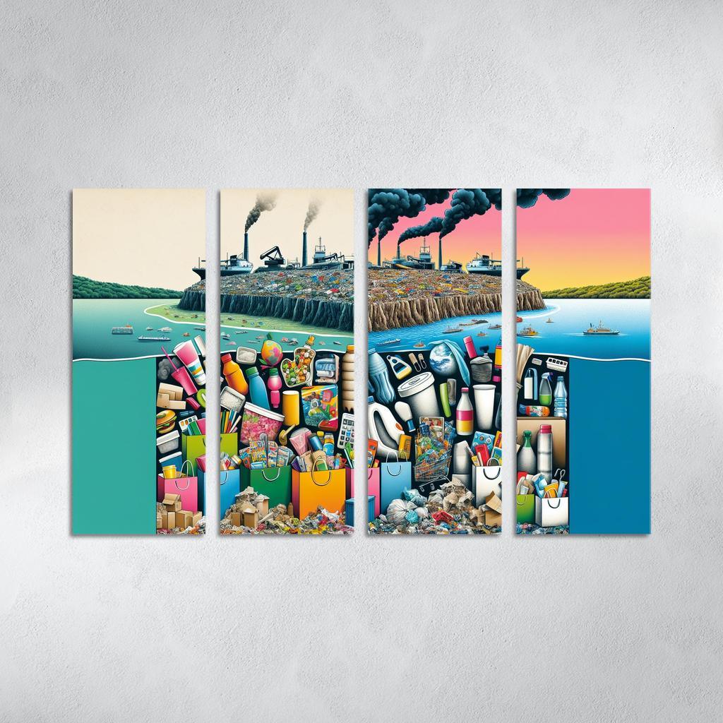 The Cost Of Convenience Visualizing Consumerism's Impact Art Trends