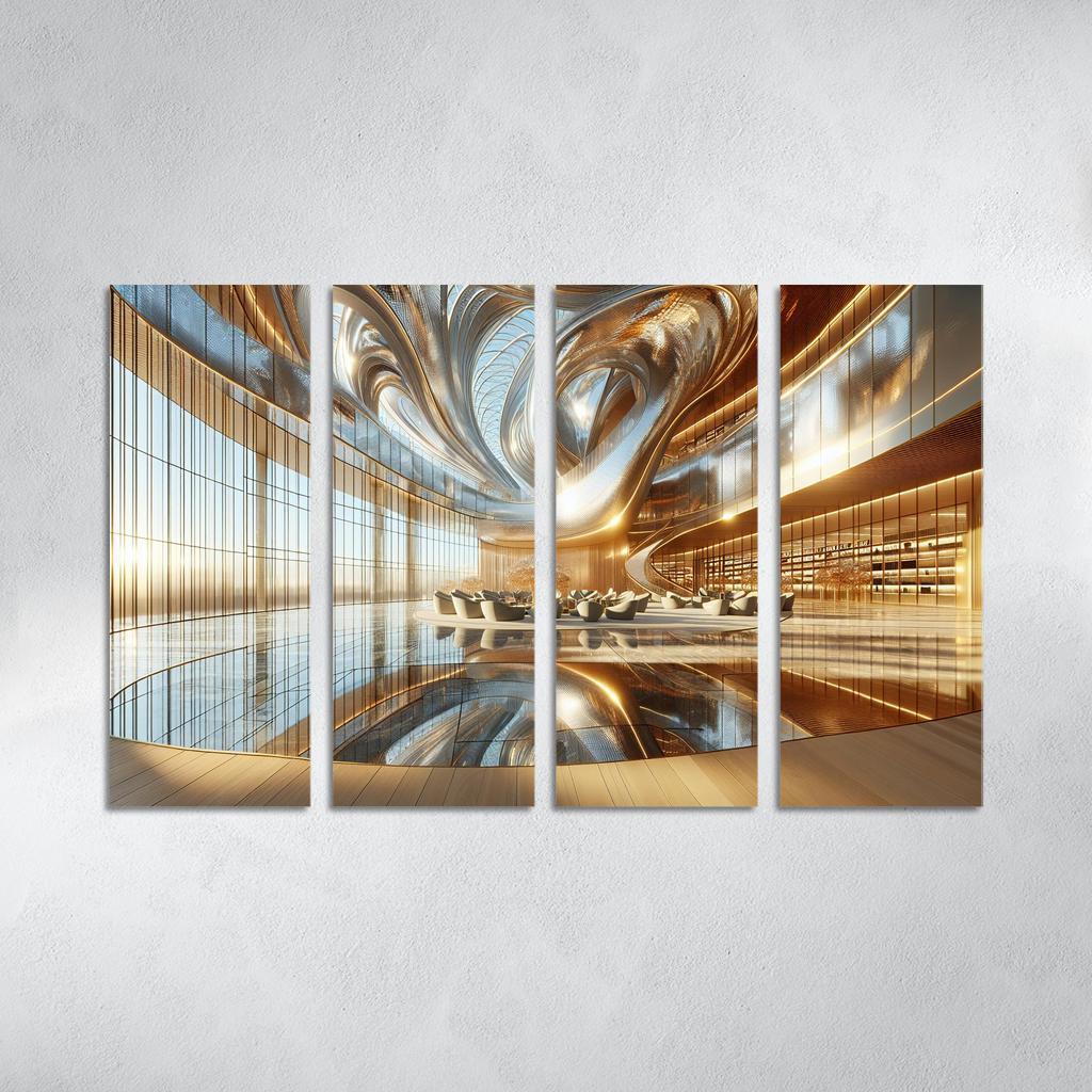 Ethereal Light Structures Custom Paintings Frame