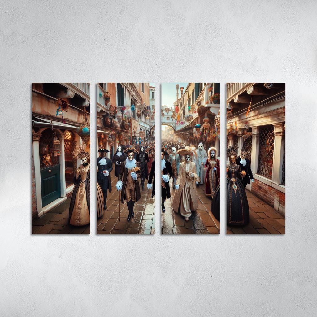 Venice Carnival Canvas Paintings Frame
