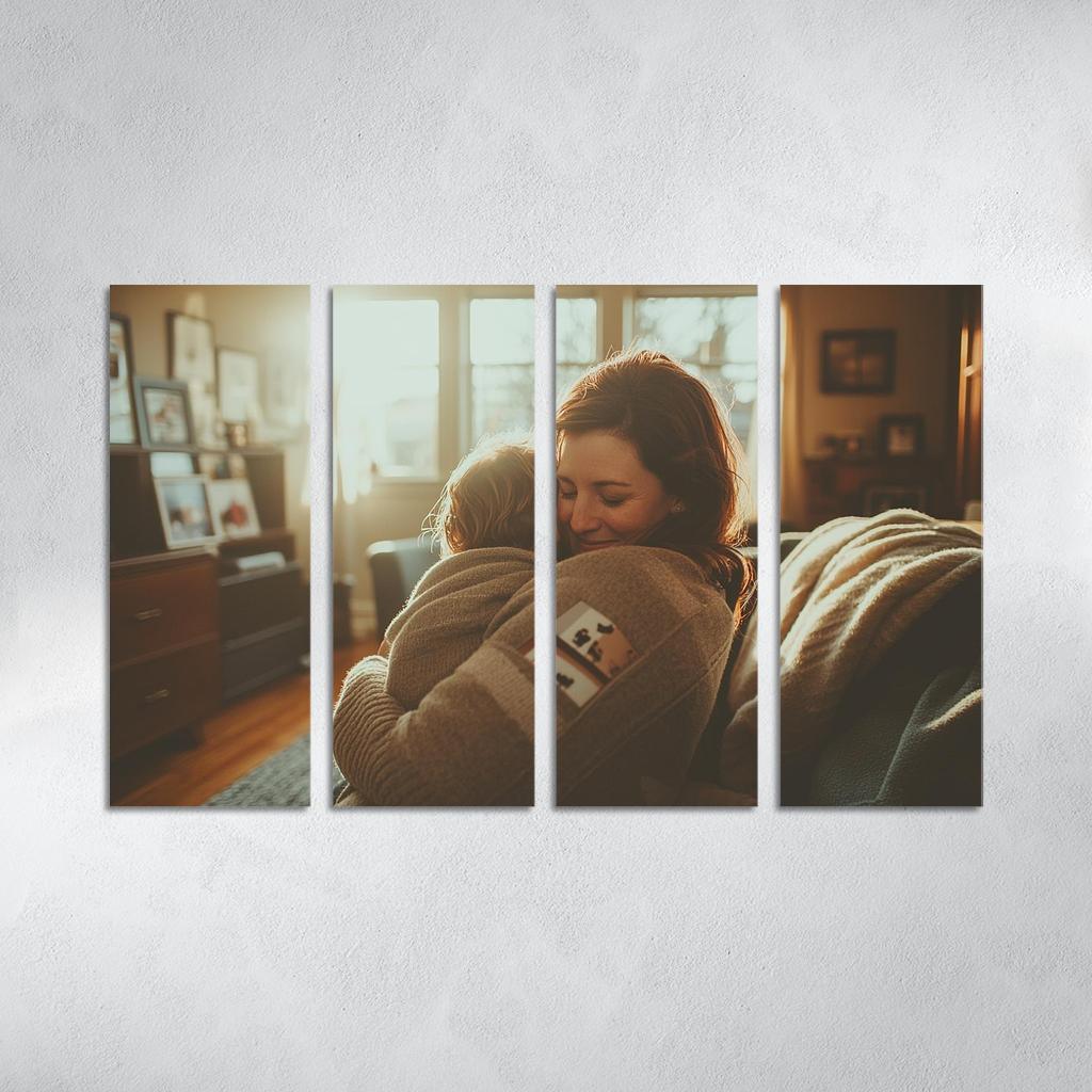 A Warm Embrace The Heart Of Connection Custom Paintings Frame