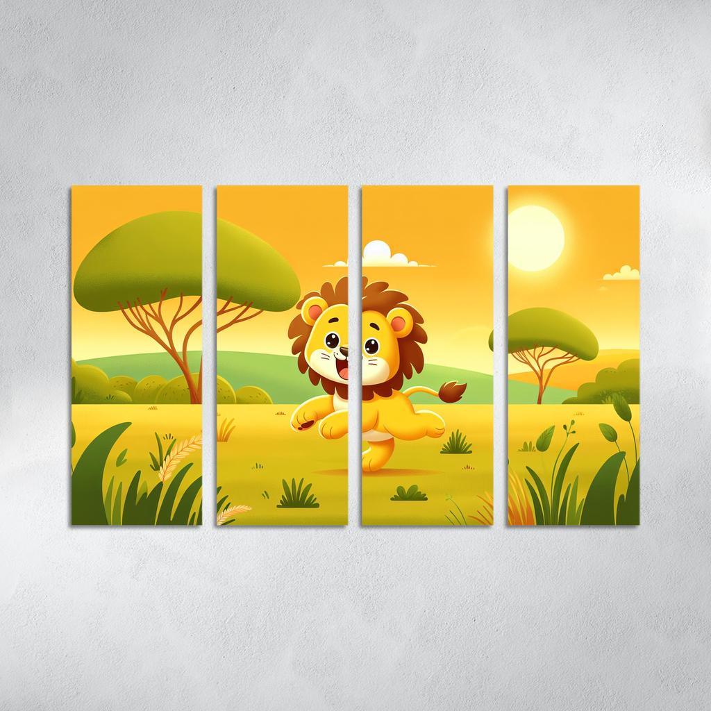Lively Lions - Safari Magic Framed Paintings