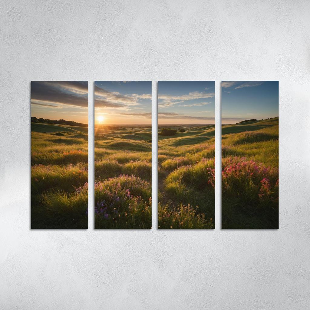 The Unending Pathways Of Rolling Meadows Multi-panel Paintings