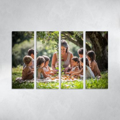 Branches Of Love A Mothers Family Tree Canvas Paintings Frame