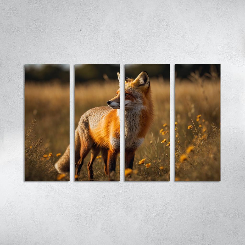 The Daring Red Fox Cunning And Clever Oil Paintings Frame