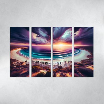 Whale Watch Vista Modern Paintings Frame