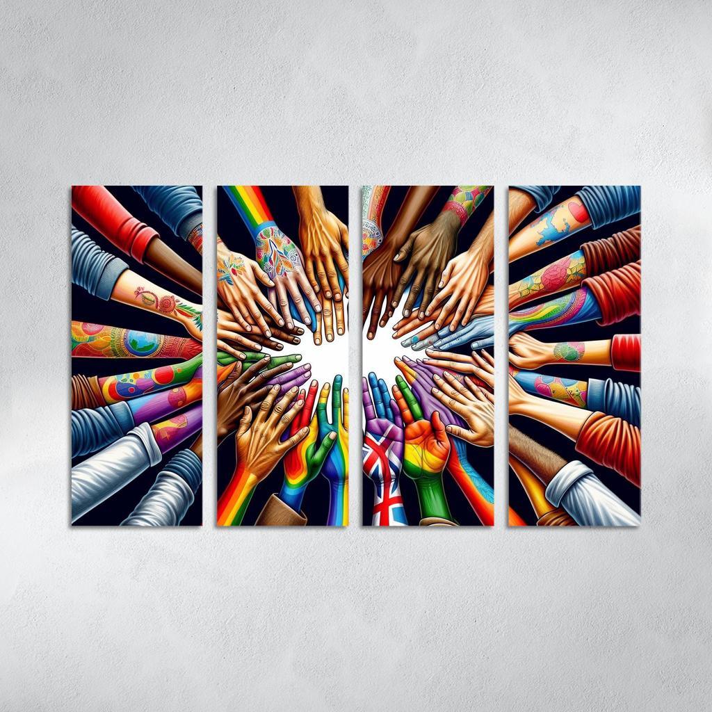 Art For Peace A Global Call To Action Custom Paintings Frame