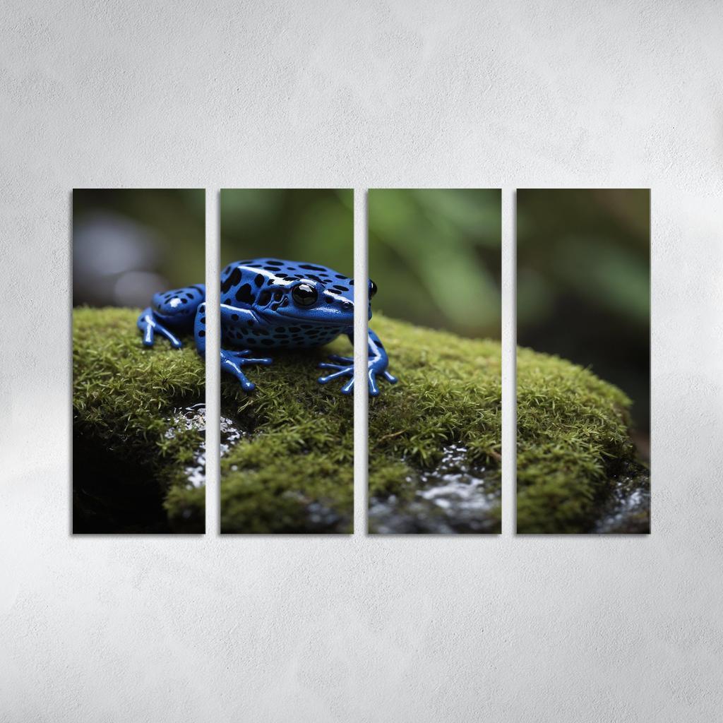The Striking Blue Poison Dart Frog A Gem Of The Rainforest Framed Paintings