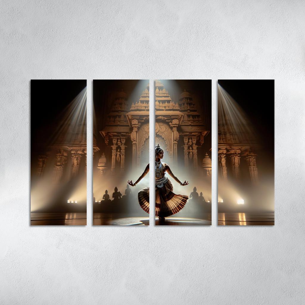 Odissi The Sacred Dance Of Odisha Modern Paintings Frame