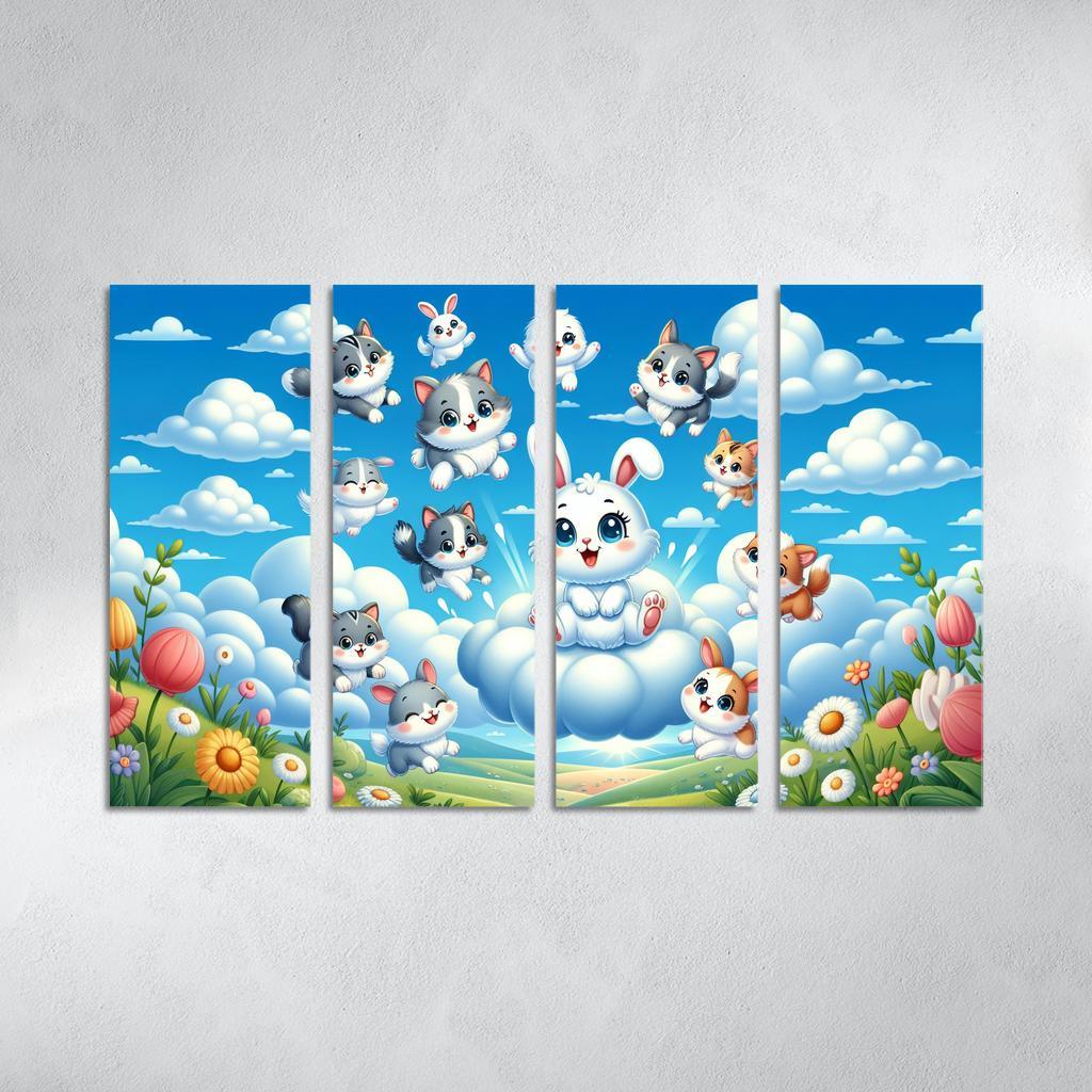 Curious Cloud Critters Premium Artwork Frames