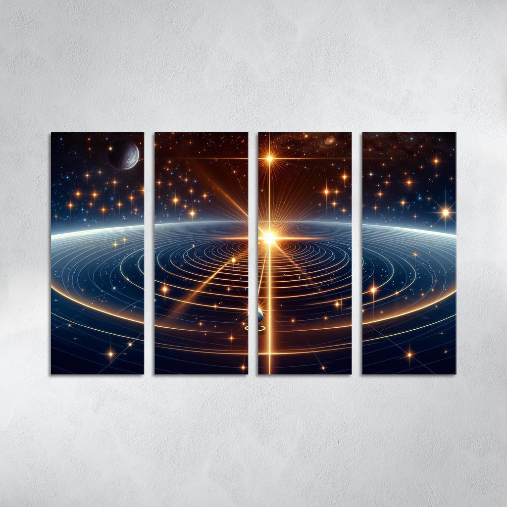 The Mechanics Of Stellar Parallax Abstract Paintings Frame