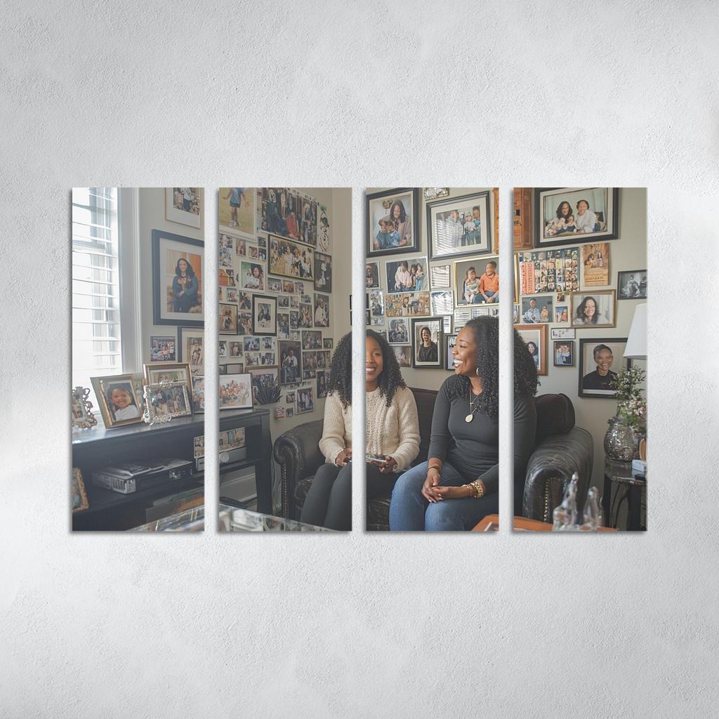 A Journey Through Time Memories Shared Custom Paintings Frame