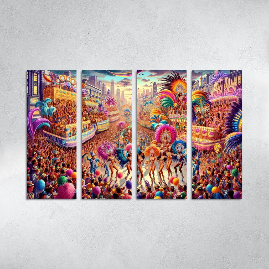 Rio Carnival - Brazil Modern Paintings Frame