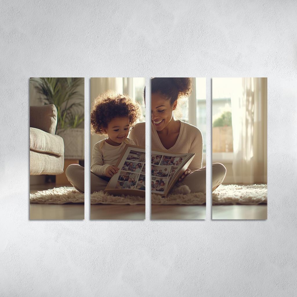 The Embrace Of Memories A Mothers Love Custom Paintings Frame