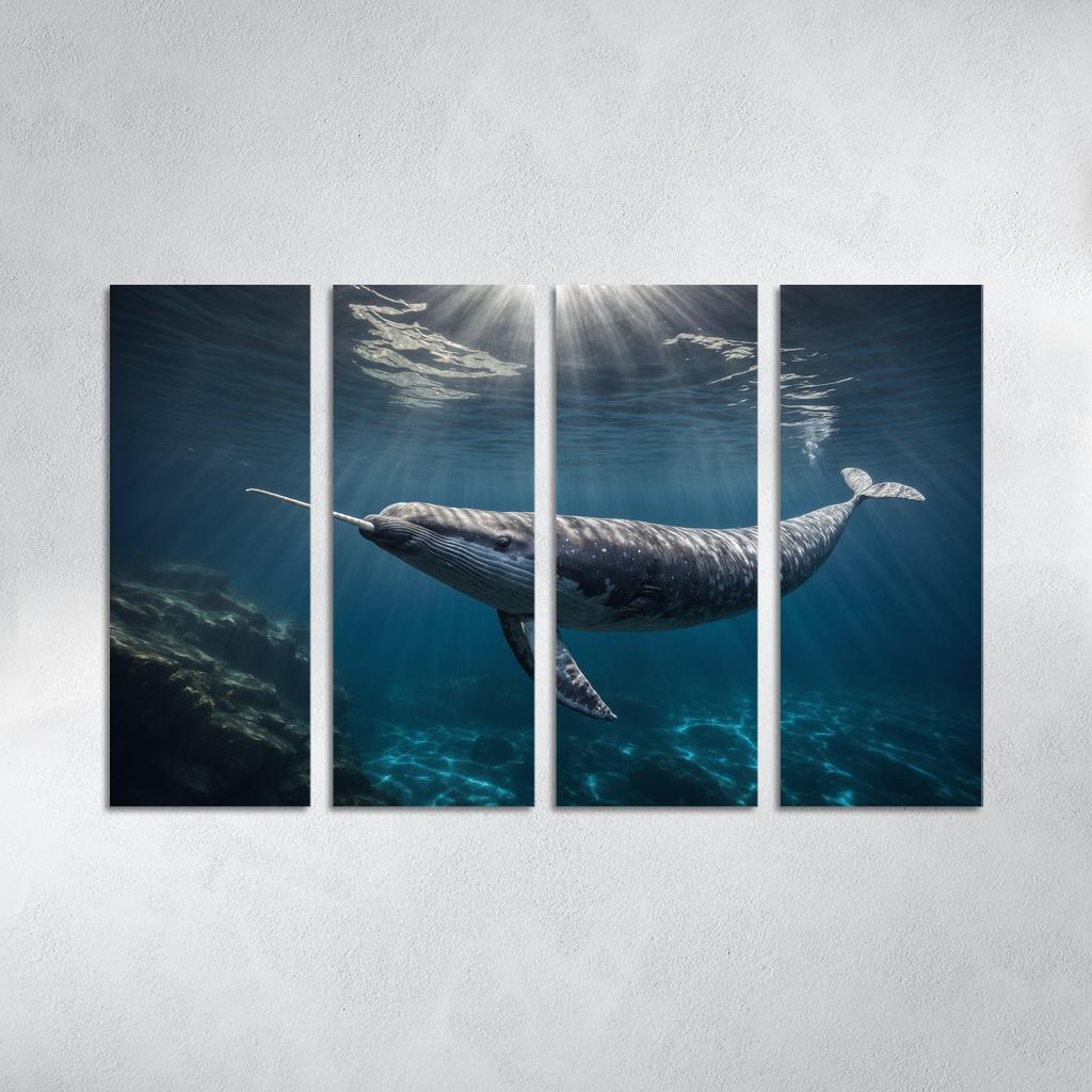 The Enigmatic Narwhal The Unicorn Of The Sea Framed Paintings