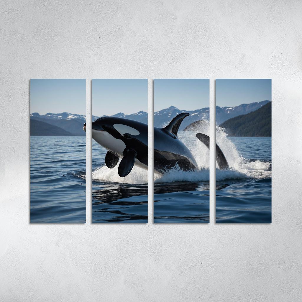 The Majestic Orca The Ocean's Apex Predator Custom Paintings Frame