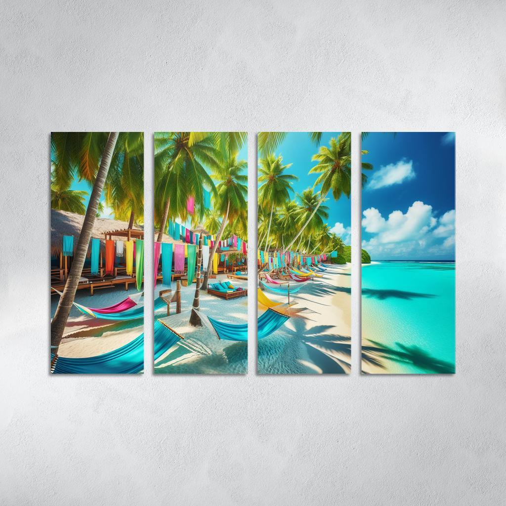 Tropical Escape Beach Premium Artwork Frames
