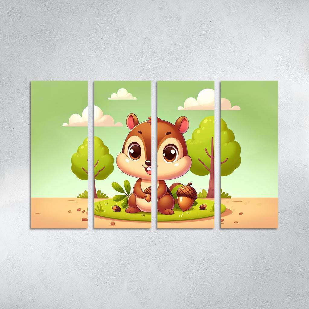 Charming Chipmunk - Nature's Delight Framed Paintings