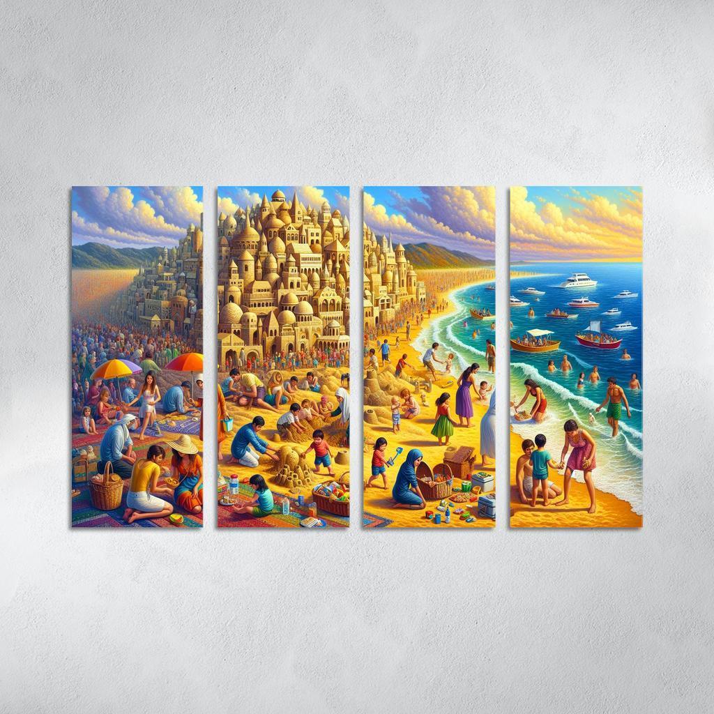 Calm Waters Ideal For Family Fun Abstract Paintings Frame