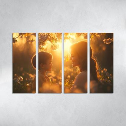 Heartstrings Of Connection A Mothers Unyielding Support Canvas Paintings Frame