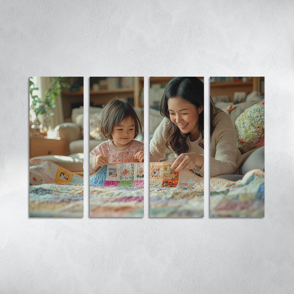 The Quilt Of Life Stitched With A Mother's Care One-piece Frames