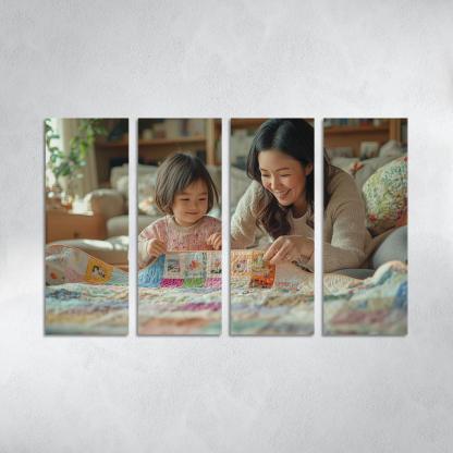 The Quilt Of Life Stitched With A Mother's Care One-piece Frames