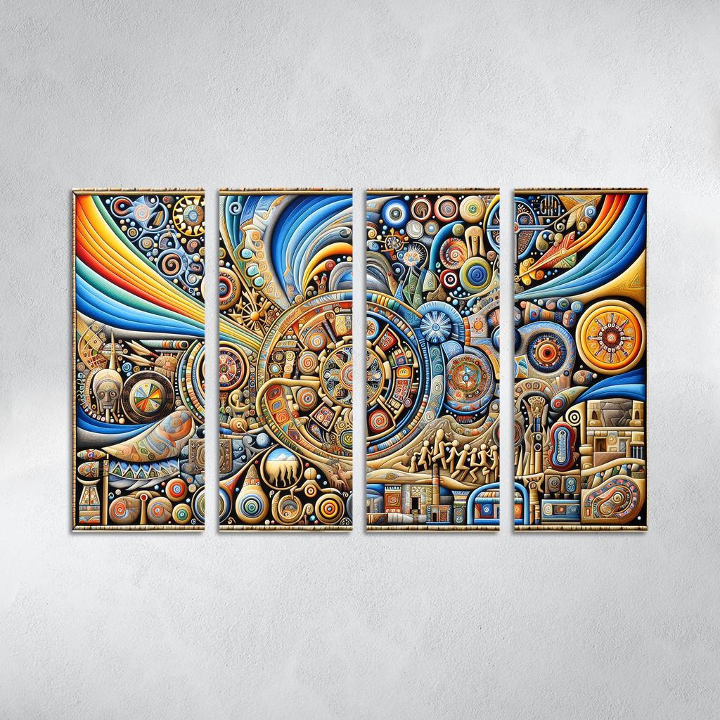 Culture Unbound Preserving Indigenous Traditions Multi-panel Paintings