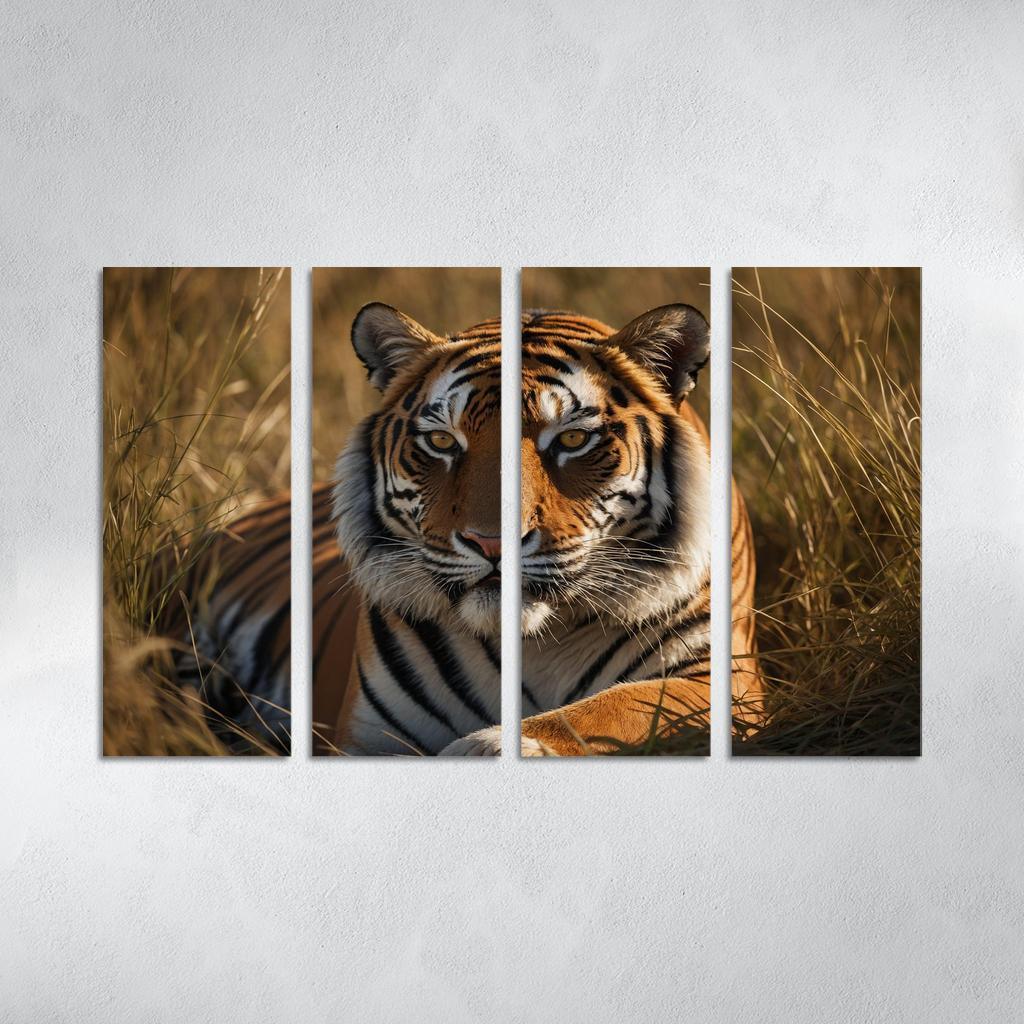 The Magnificent Bengal Tiger Icon Of The Indian Wilderness Modern Paintings Frame