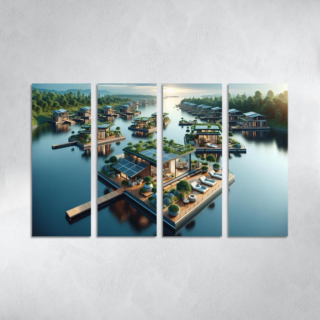 Floating Architecture Custom Paintings Frame