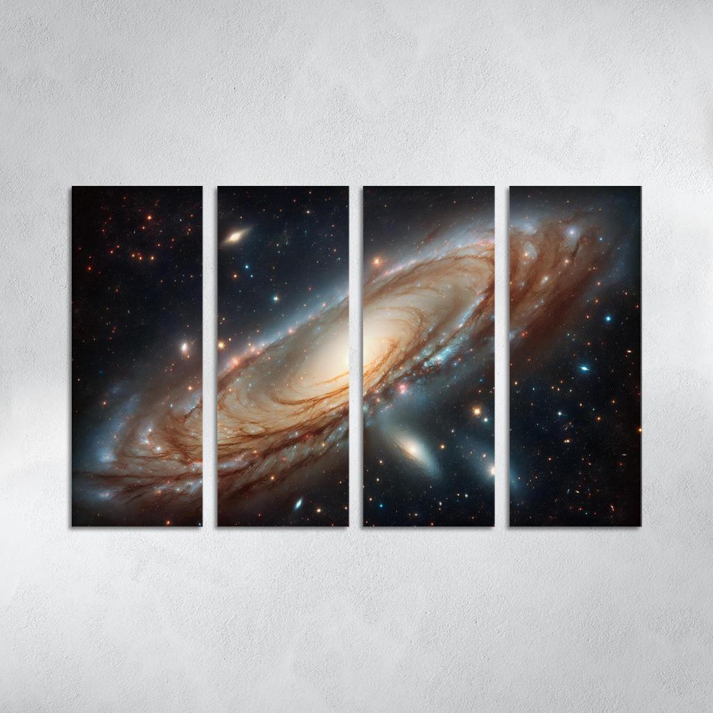 The Striking Features Of The Andromeda Galaxy Abstract Paintings Frame