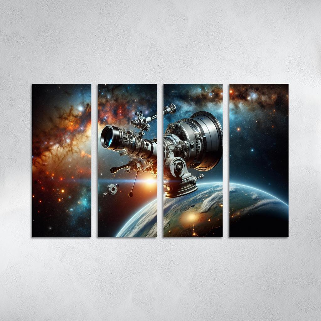 The Wonders Of Space Telescopes Abstract Paintings Frame