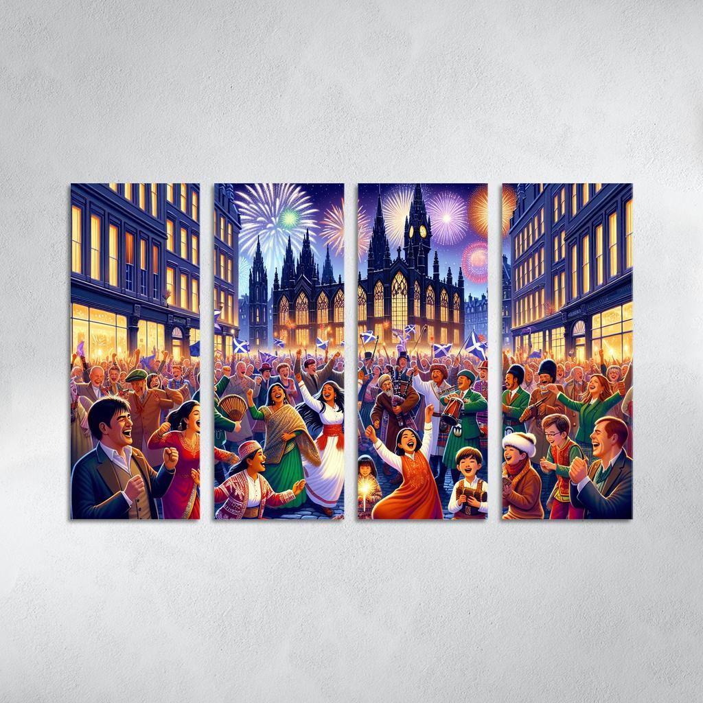 Hogmanay Canvas Paintings Frame