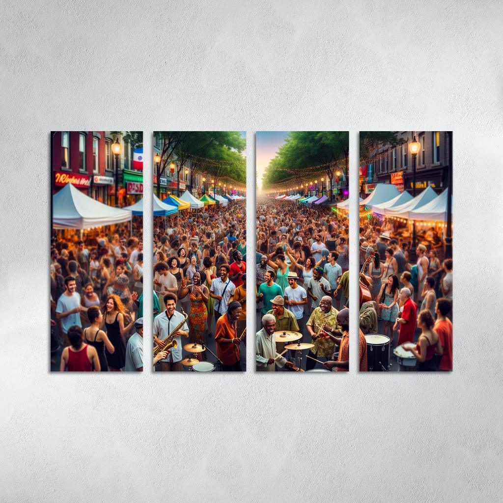 Montreal International Jazz Festival - Canada Modern Paintings Frame