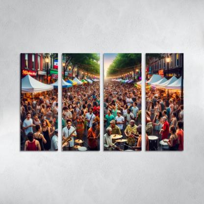 Montreal International Jazz Festival - Canada Modern Paintings Frame