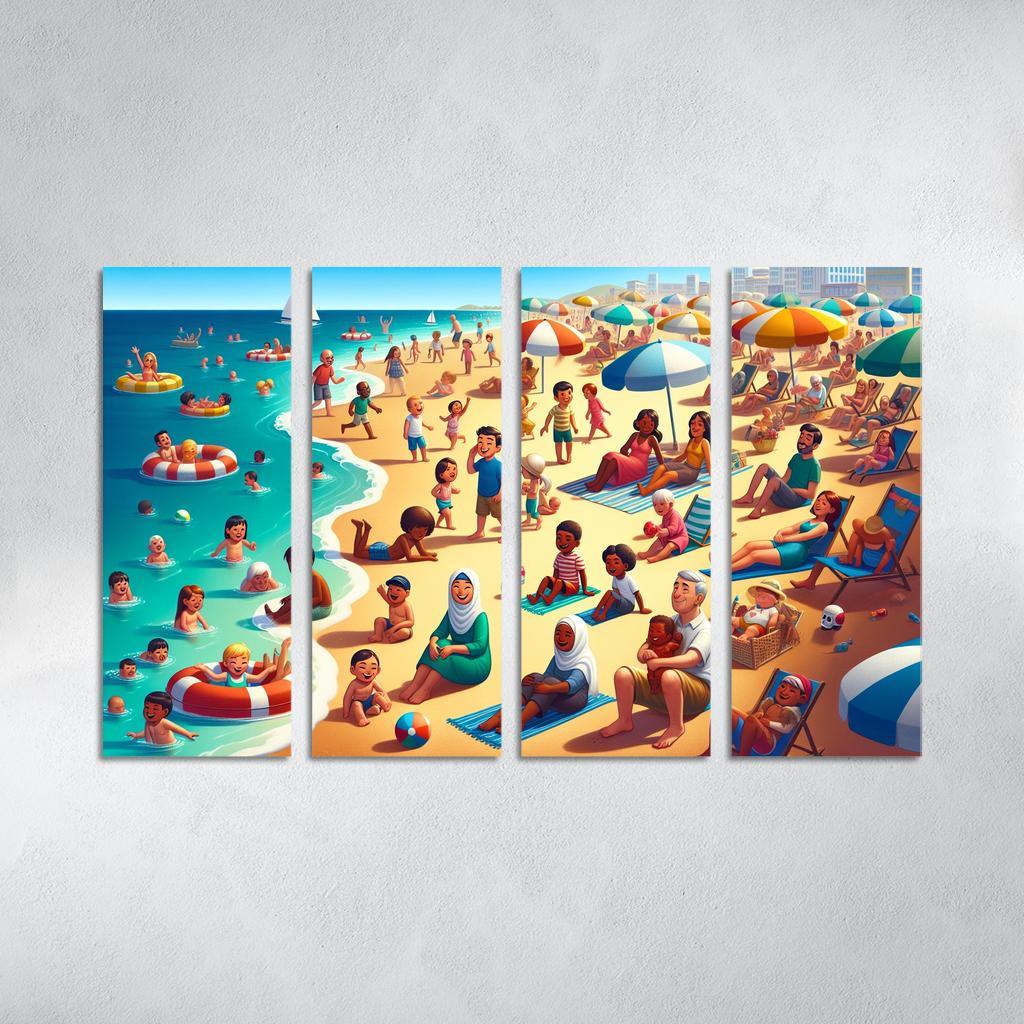 Sandy Haven Beach Premium Artwork Frames