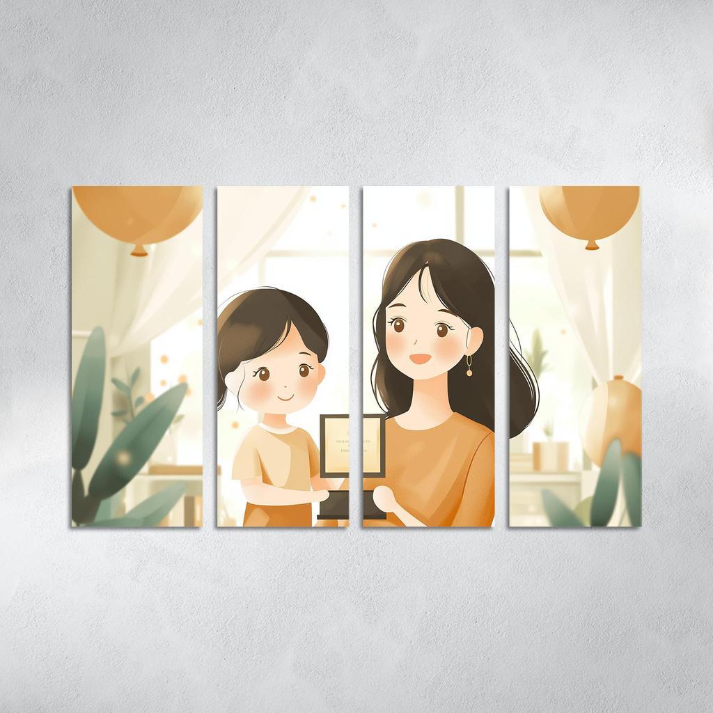 Milestones Of Love A Mothers Journey Through Time Canvas Paintings Frame