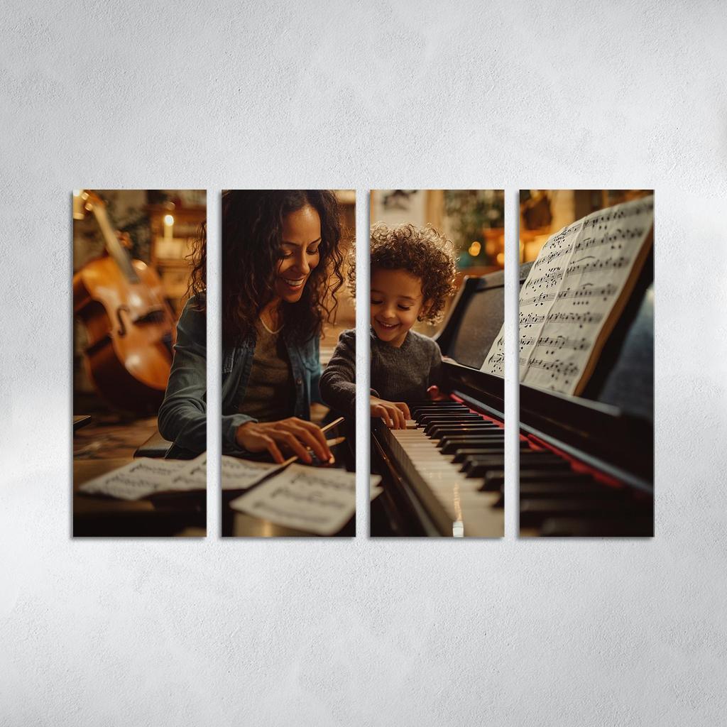 A Symphony Of Love A Mothers Unforgettable Melodies Canvas Paintings Frame