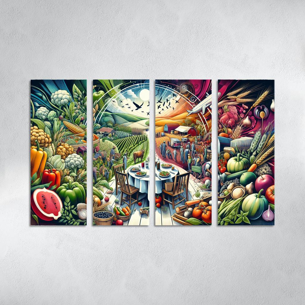 The Fabric Of Life Understanding Food Systems Custom Paintings Frame