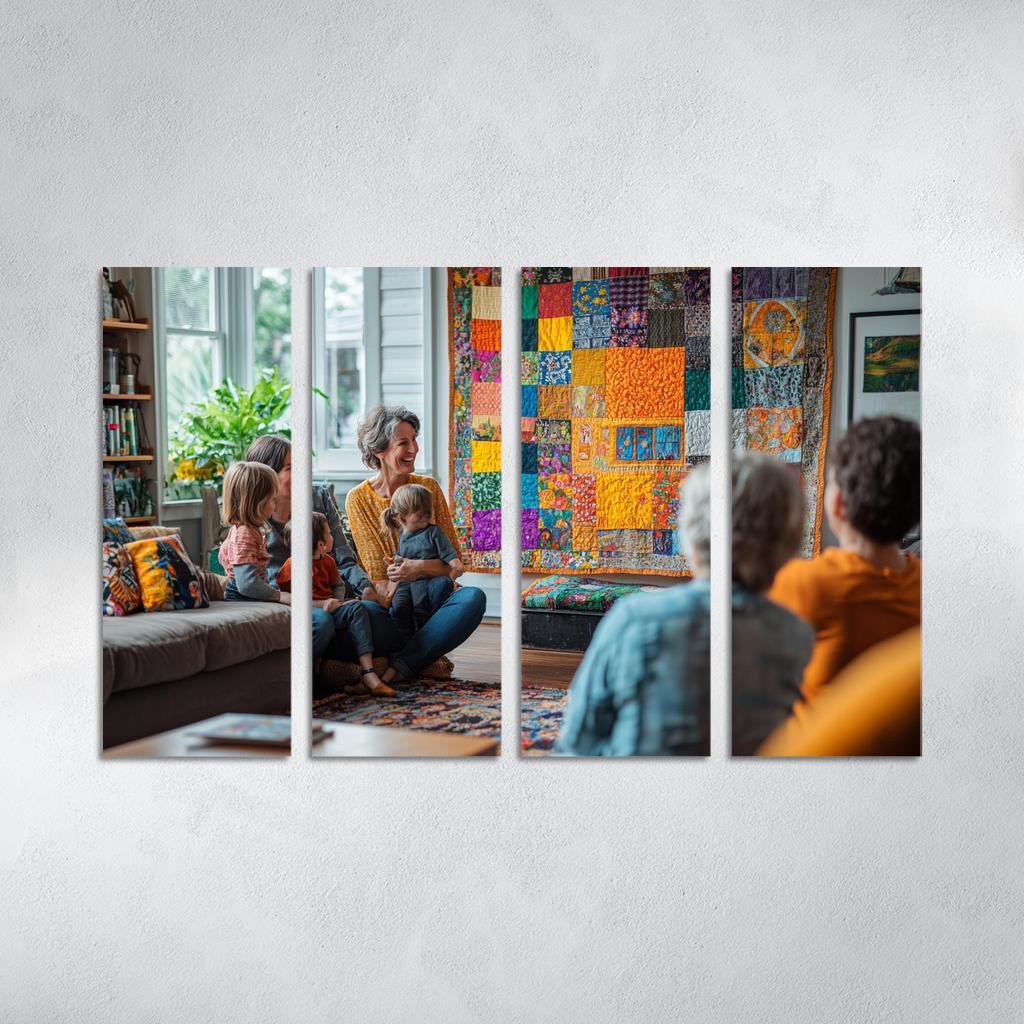 Threads Of Togetherness A Mothers Tapestry Custom Paintings Frame