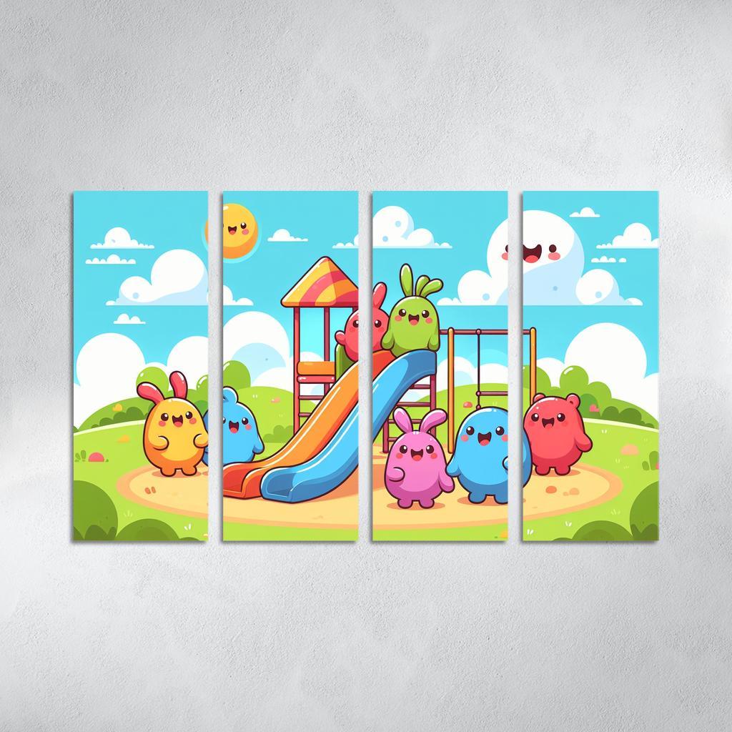 Giggle Monsters Playground Premium Artwork Frames