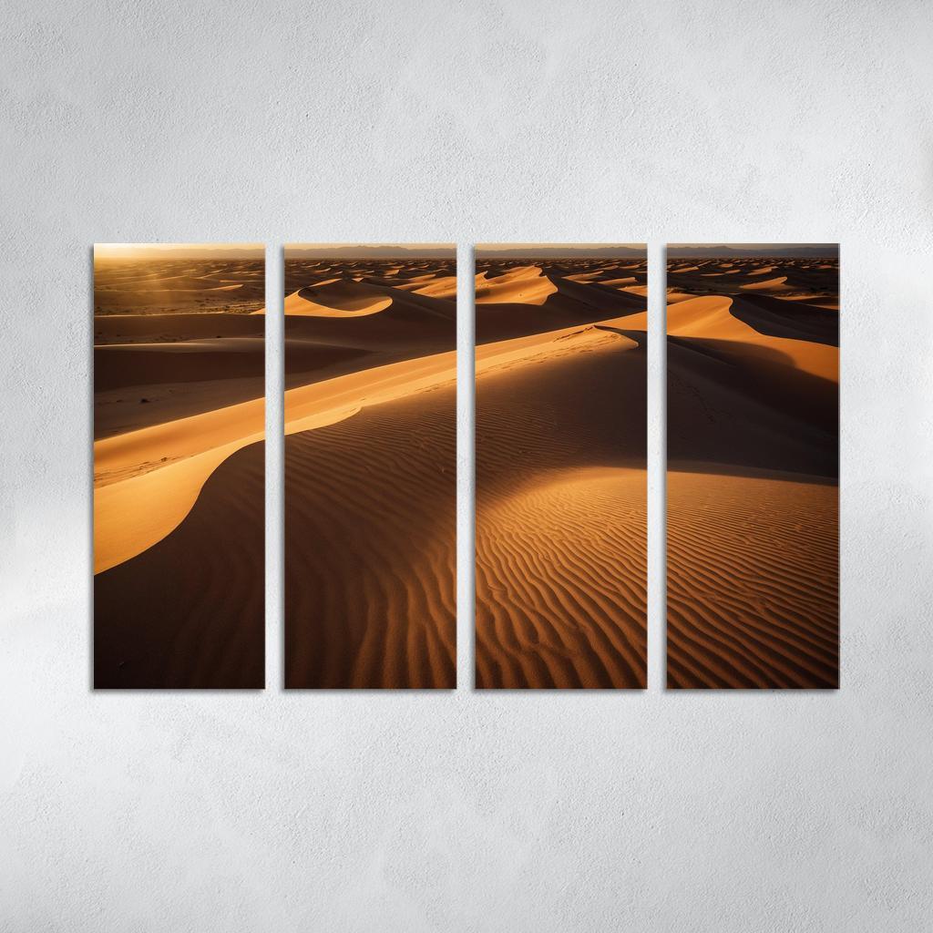The Golden Sands Of Solstice Dunes Oil Paintings Frame